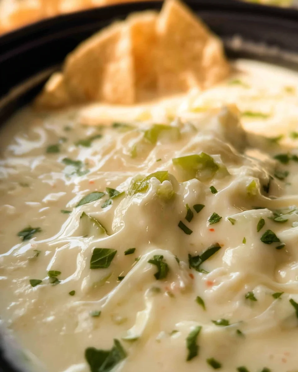 The Best Crock pot White Cheese Dip Recipe