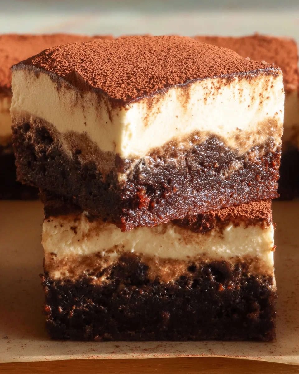 Tiramisu Brownies