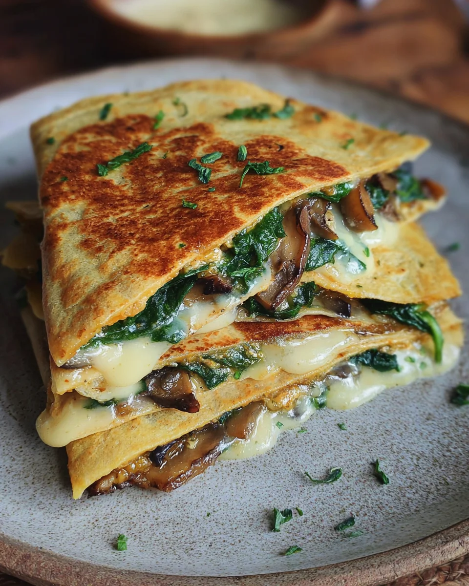 Vegan Spinach Quesadillas 19 Vegan