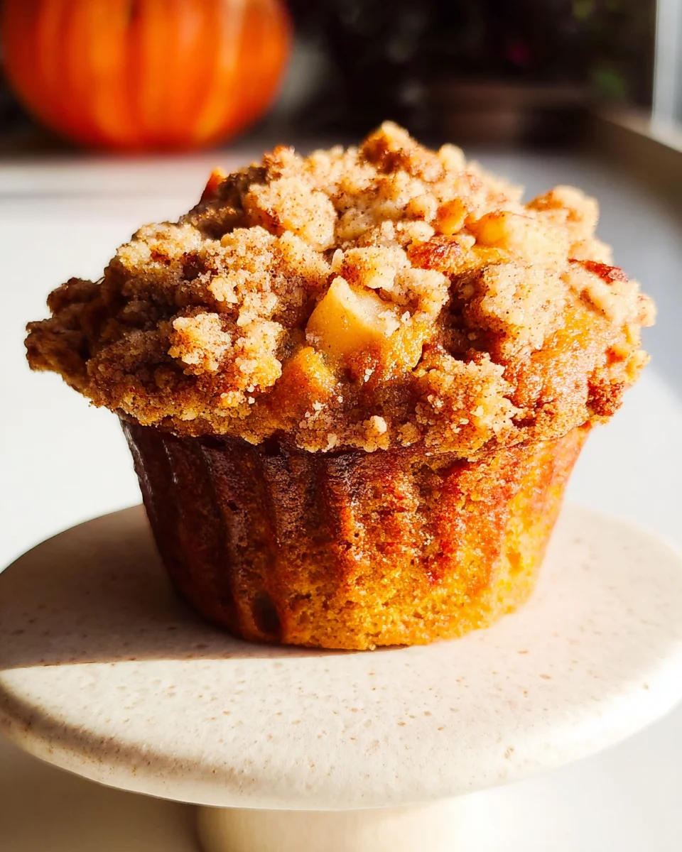 Apple Pumpkin Streusel Muffins Small Batch 18 Apple