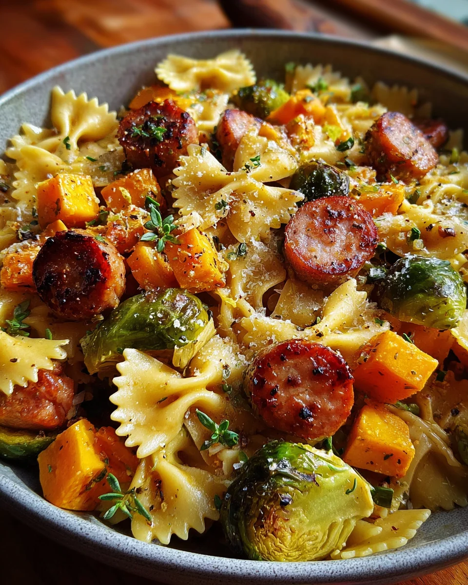 Autumn Sausage Pasta Squash