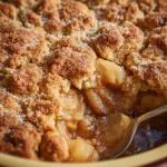 Autumn Spice Pear Cobbler
