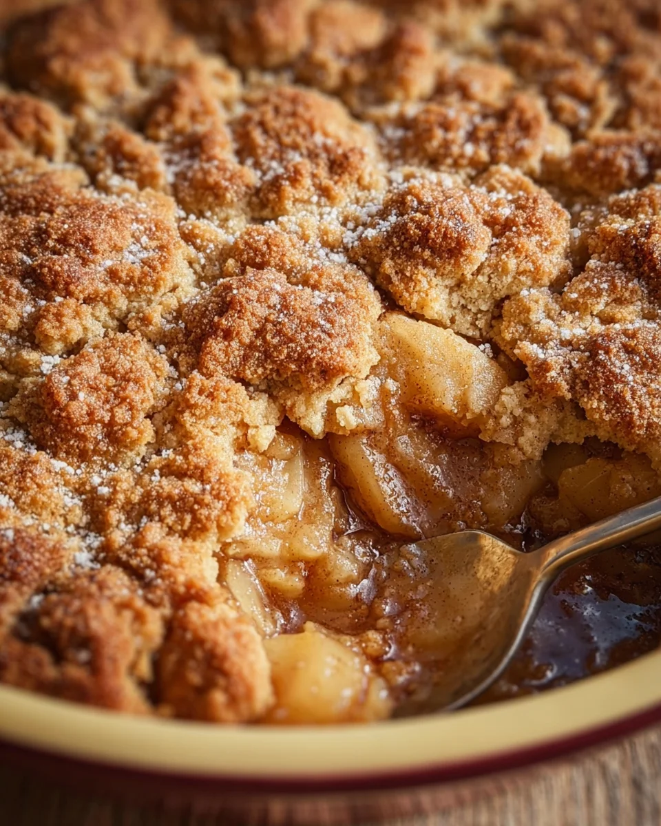 Autumn Spice Pear Cobbler
