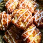 Baked Apple Fritters with Glaze