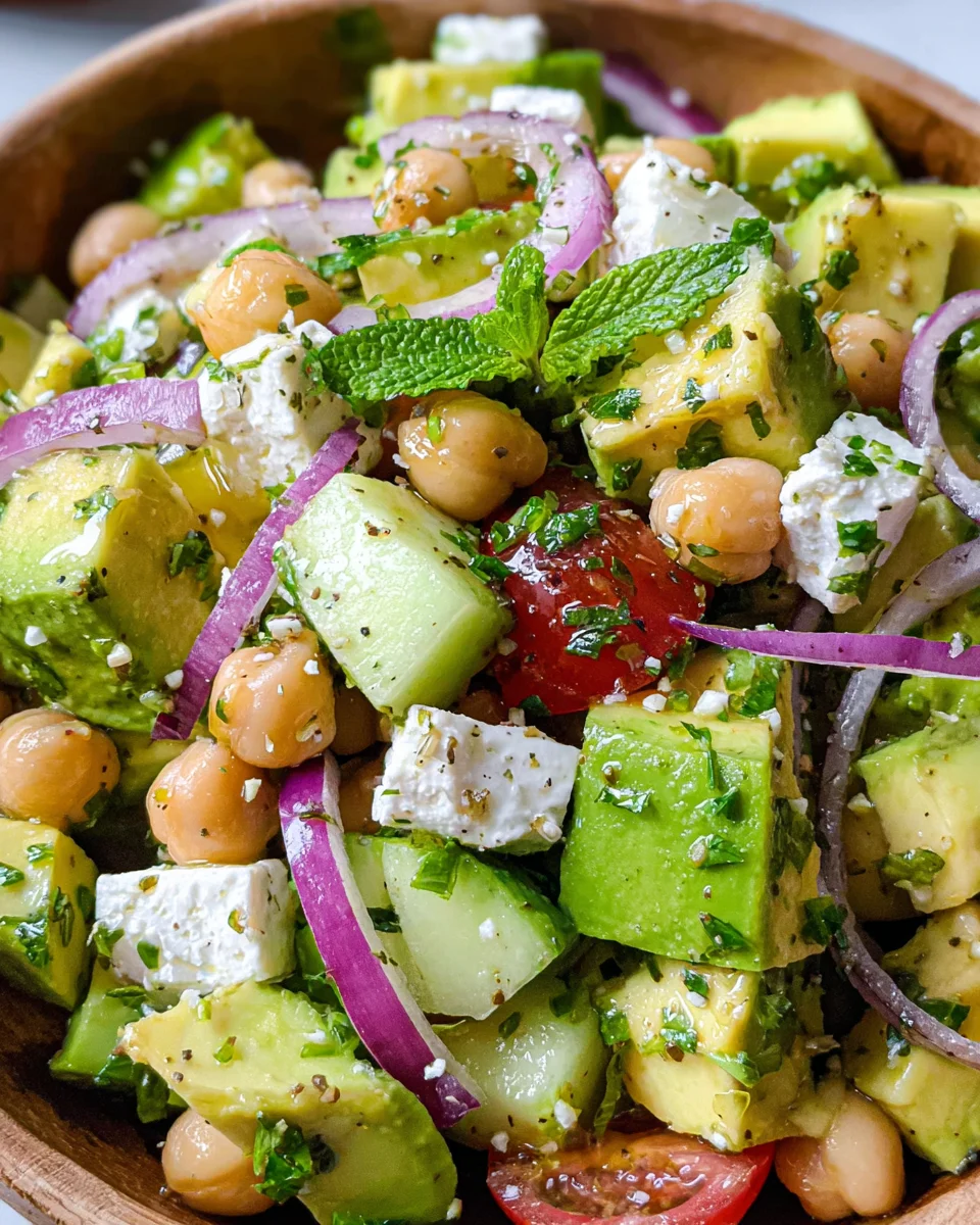 Chickpea Feta Avocado Salad 22 Chickpea Feta Avocado Salad