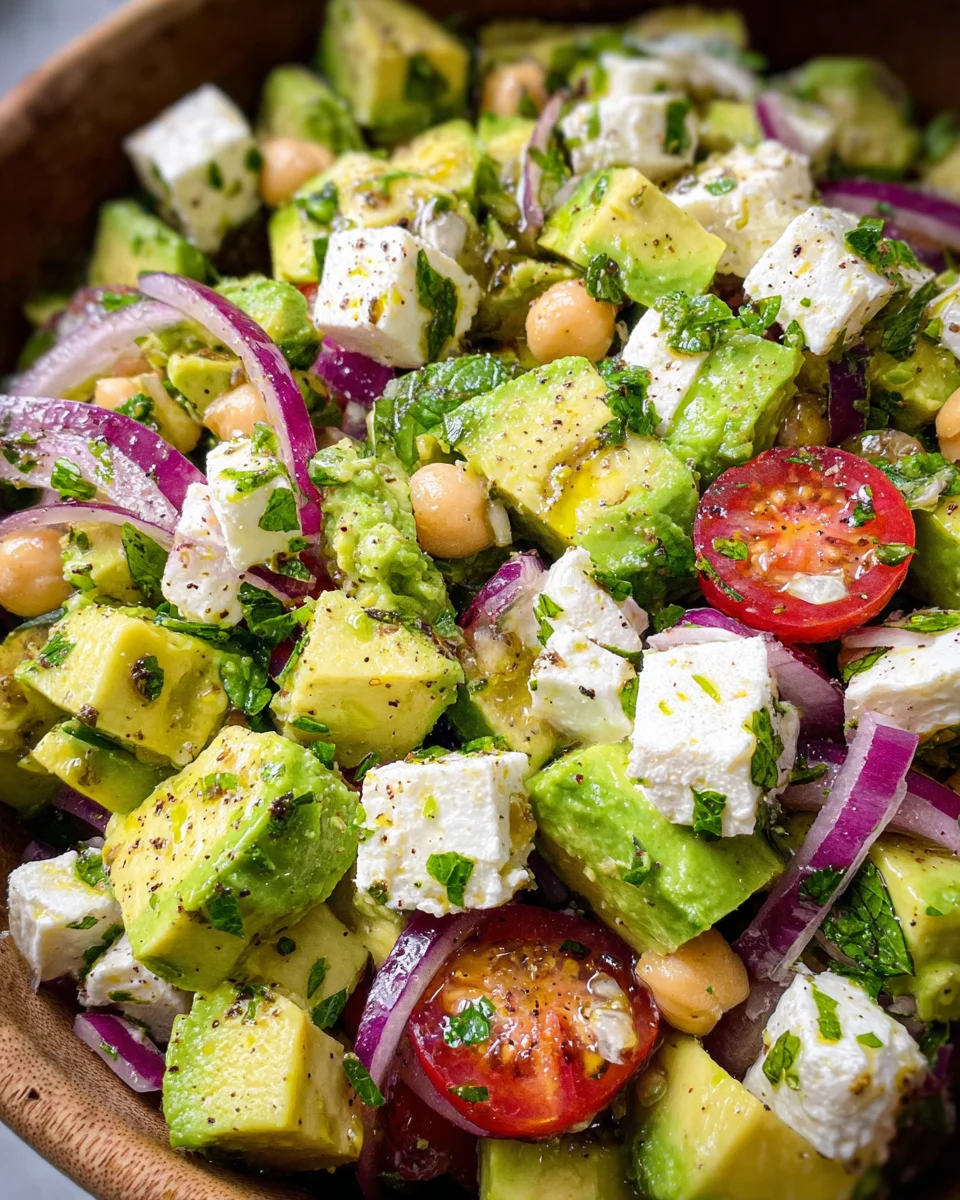 Chickpea Feta Avocado Salad 19 Chickpea