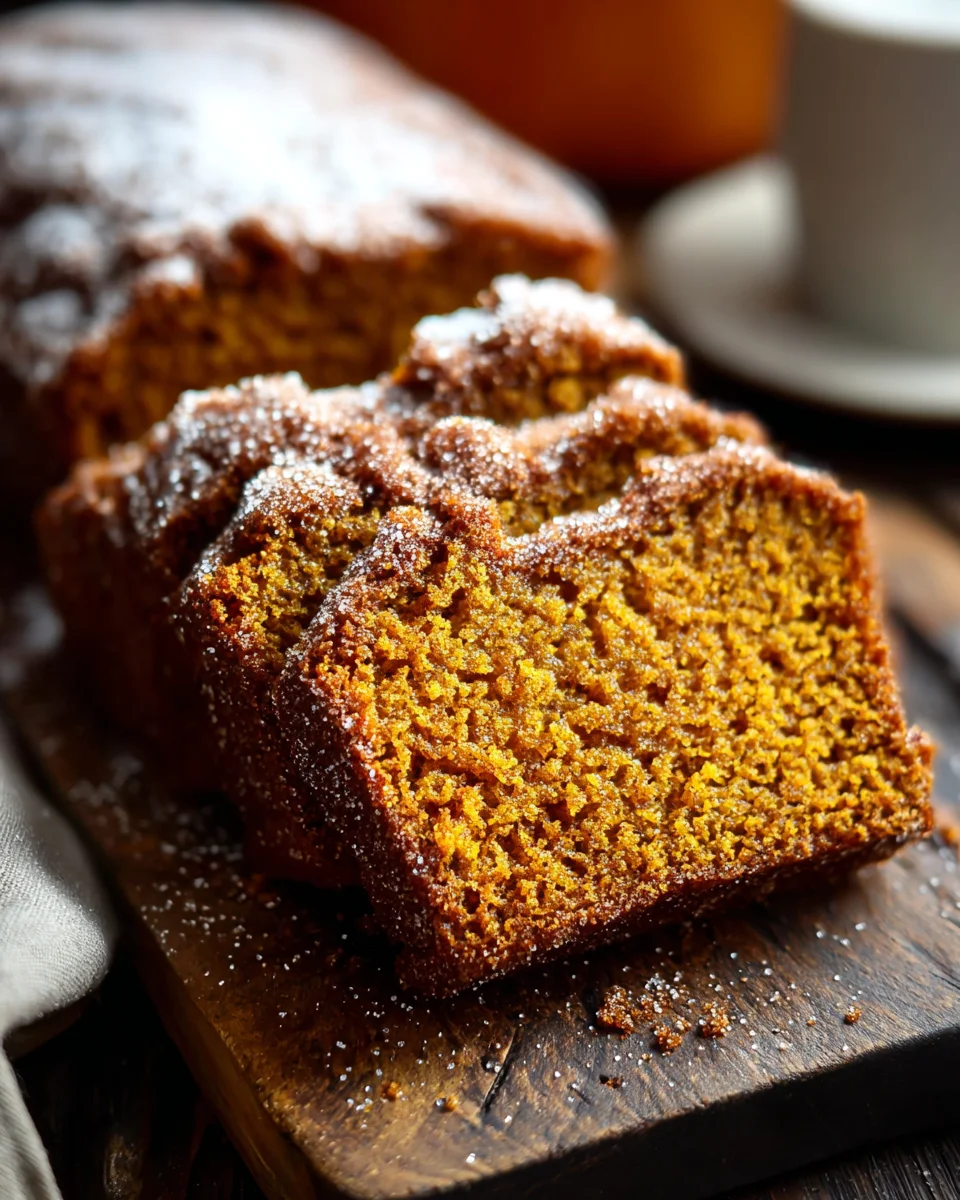 Cinnamon Sugar Pumpkin Bread