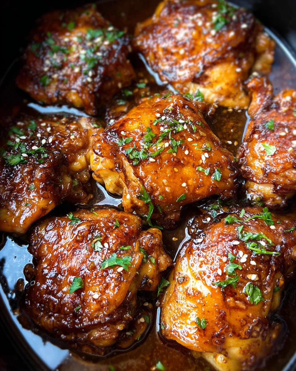 Crockpot Honey Garlic Chicken