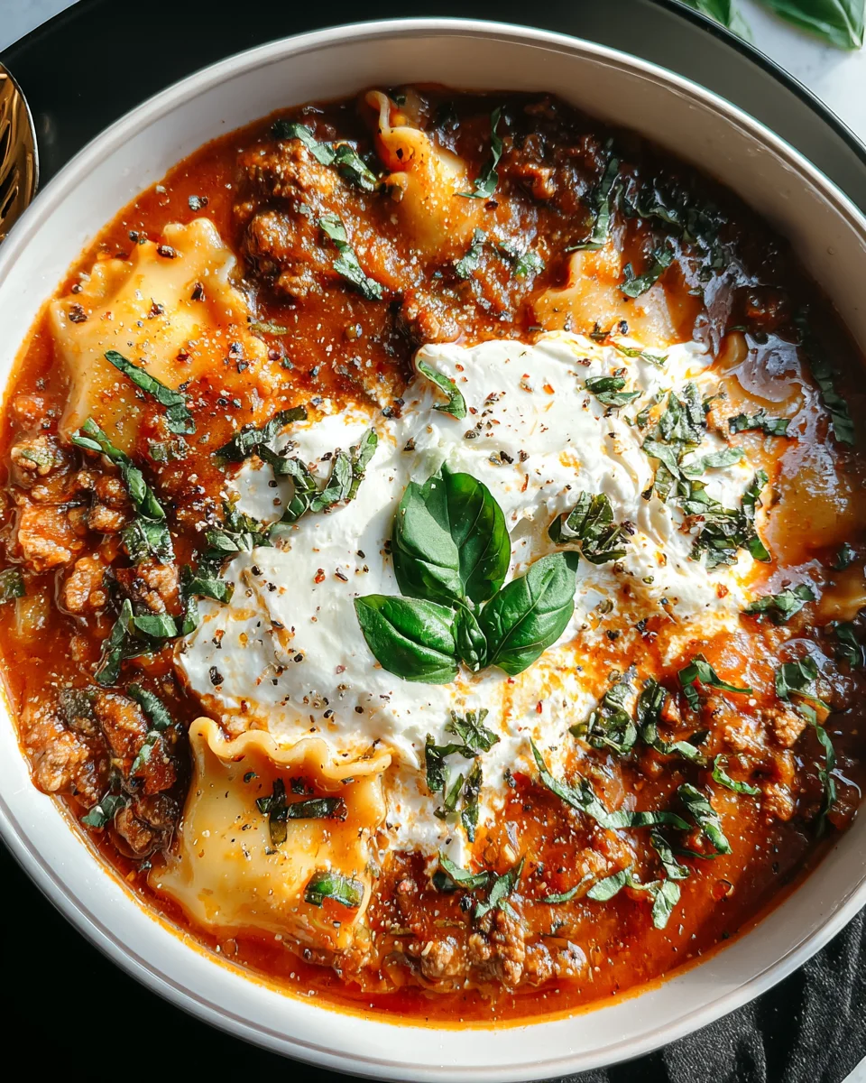 Crockpot Lasagna Soup