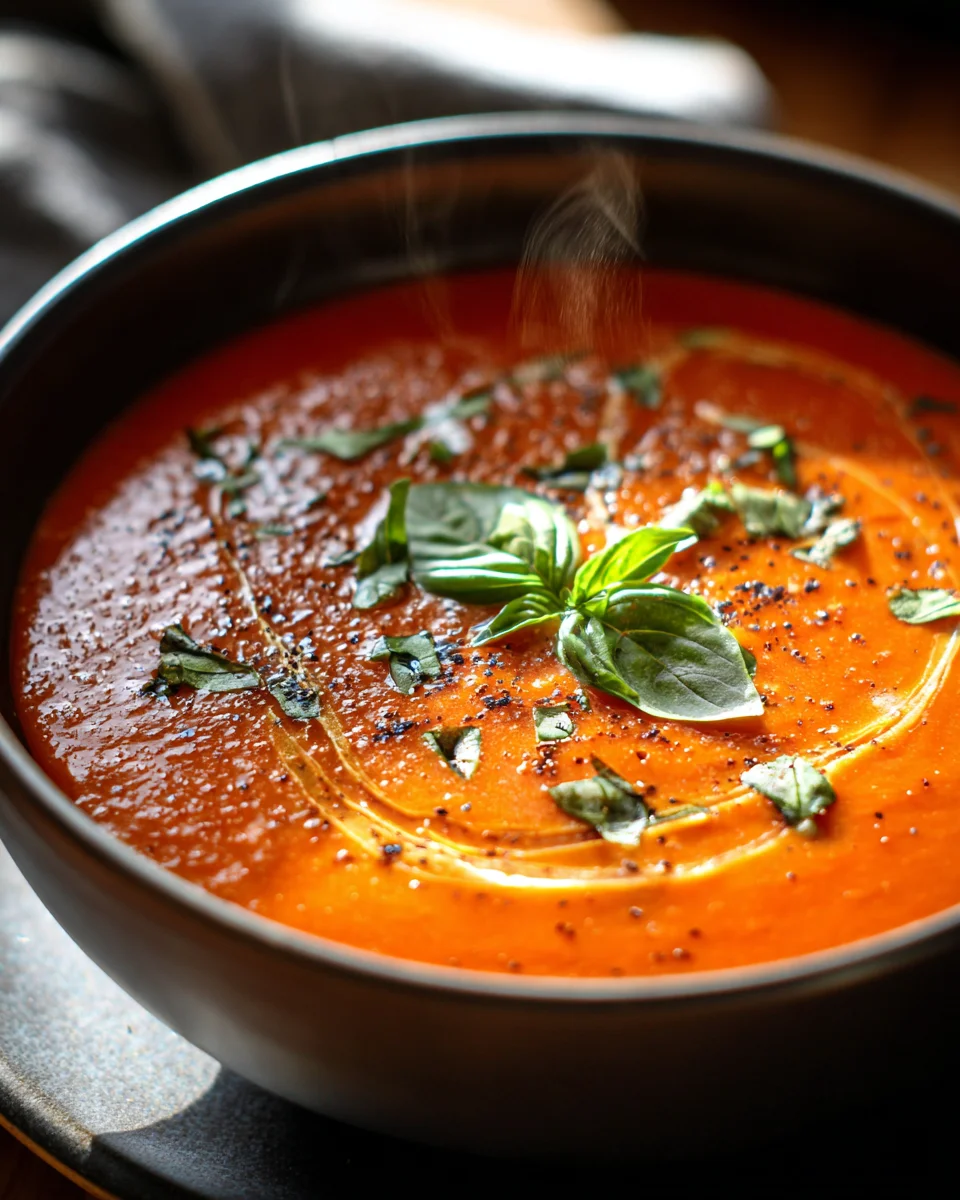 Crockpot Tomato Basil Soup