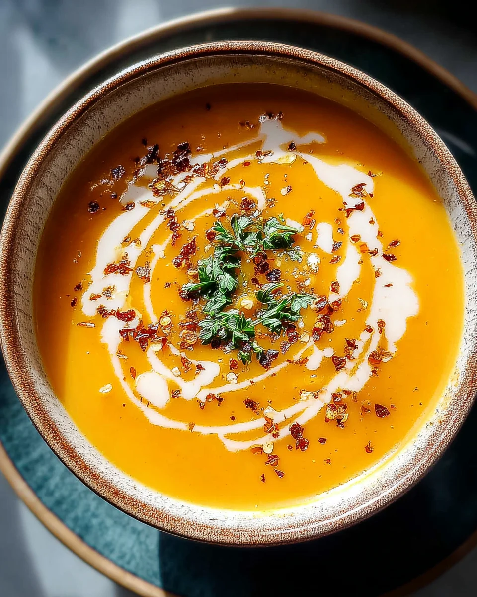 Easy Butternut Squash and Sweet Potato Soup