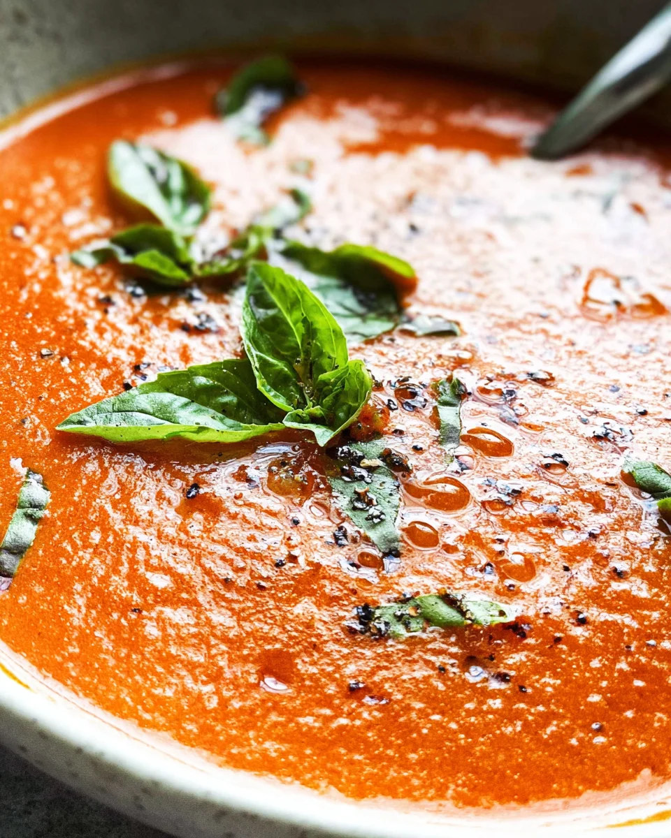 Easy Homemade Roasted Tomato Soup