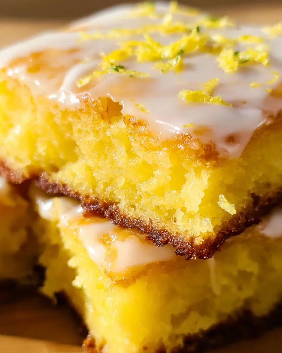 Easy Lemon Brownies Recipe