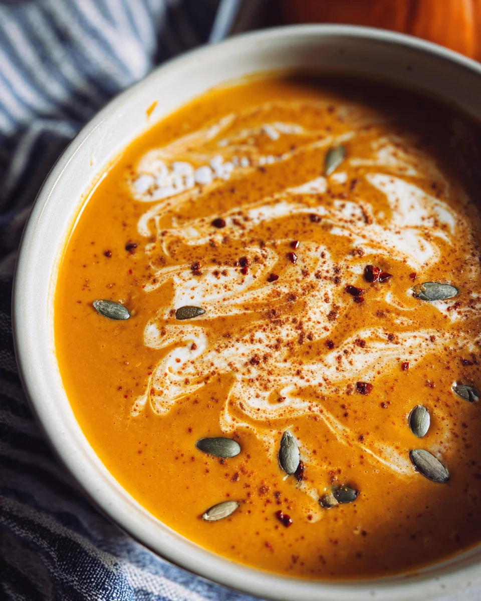 Easy Pumpkin and Sweet Potato Soup