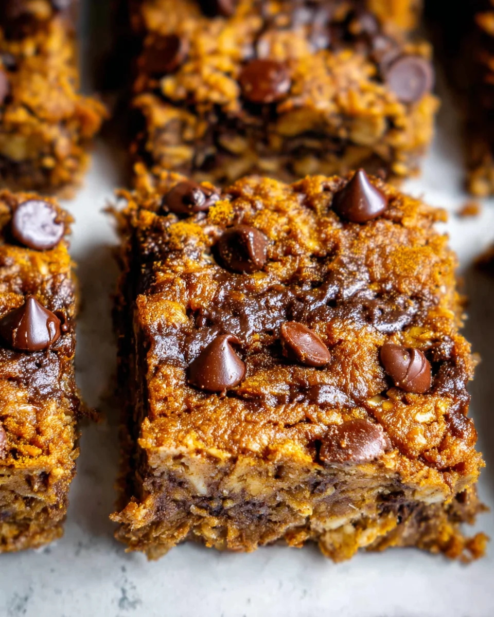 Healthy Pumpkin Oatmeal Bars