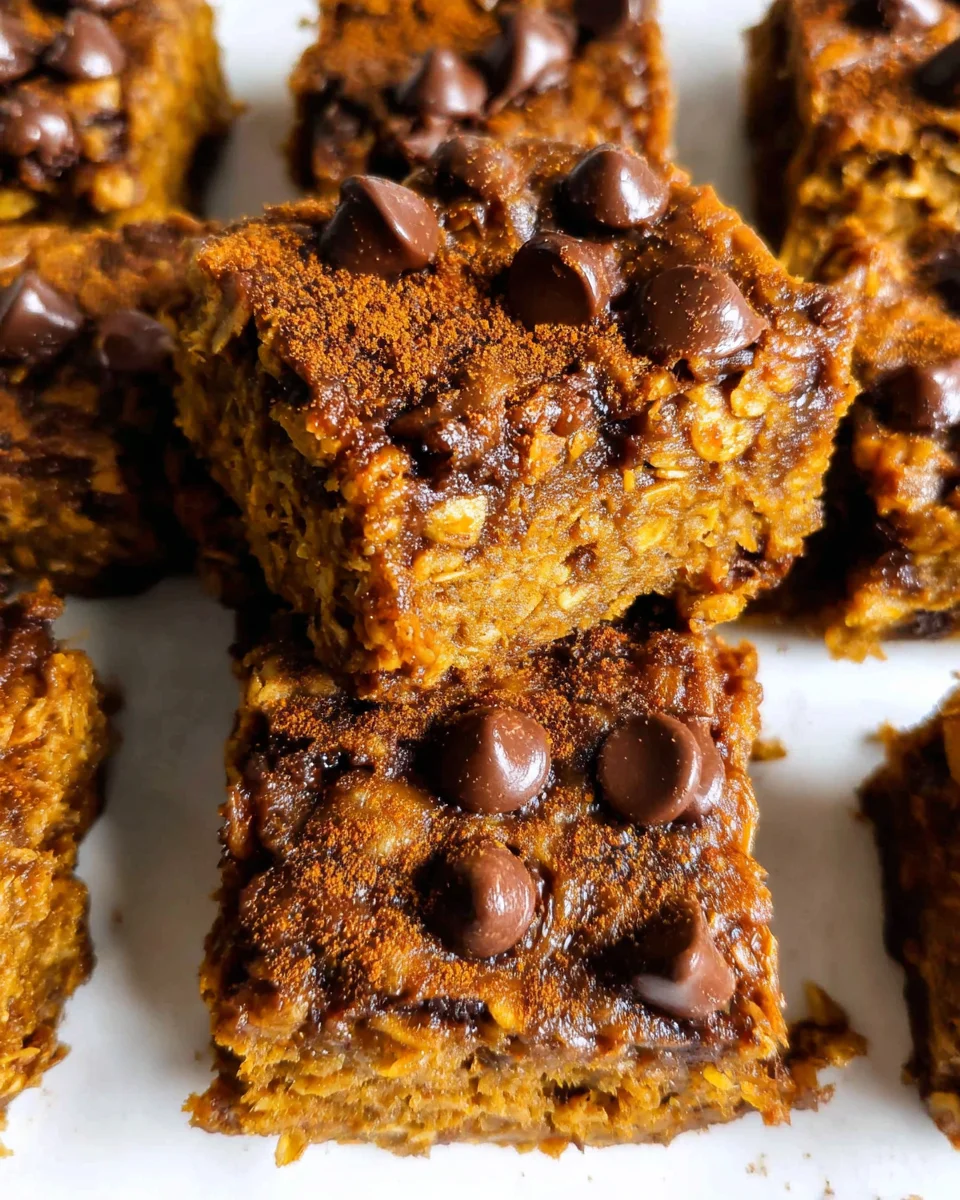 Healthy Pumpkin Oatmeal Bars 19 Healthy