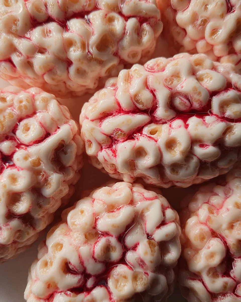 Marshmallow Rice Bubbles Halloween Brains
