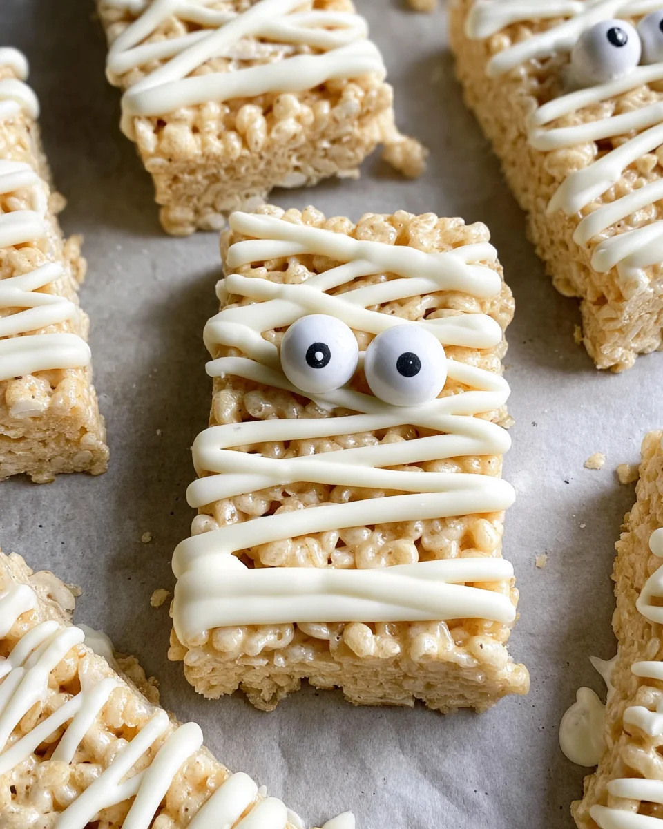 Mummy Rice Krispie Treats