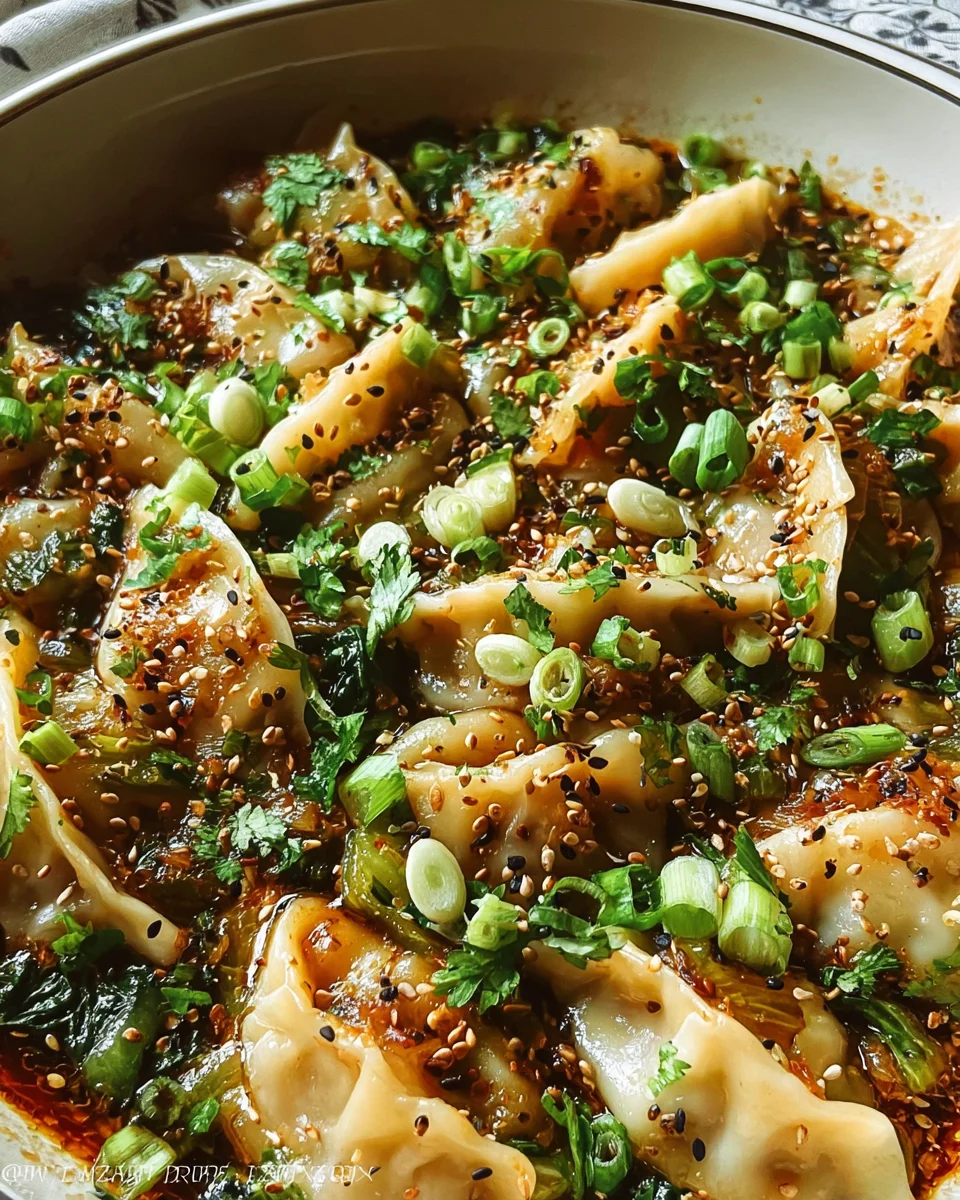 One Pan Dumpling Dinner