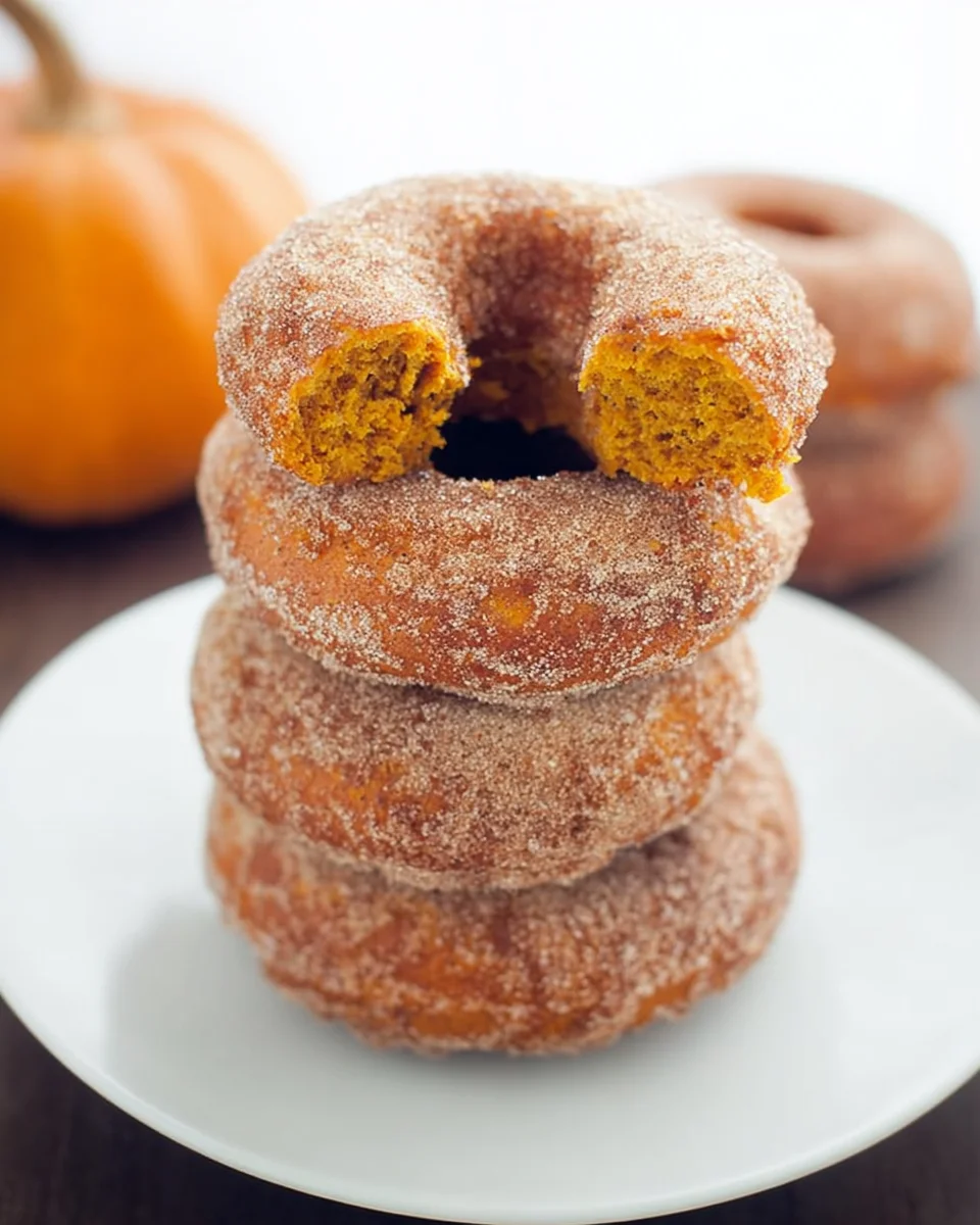 Pumpkin Cinnamon Sugar Donuts