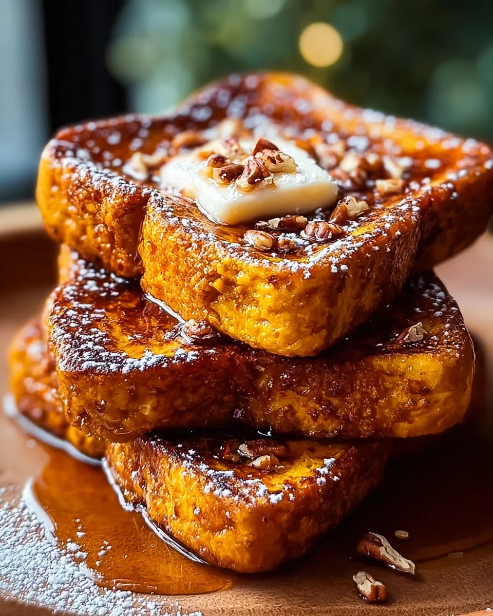 Pumpkin French Toast Breakfast