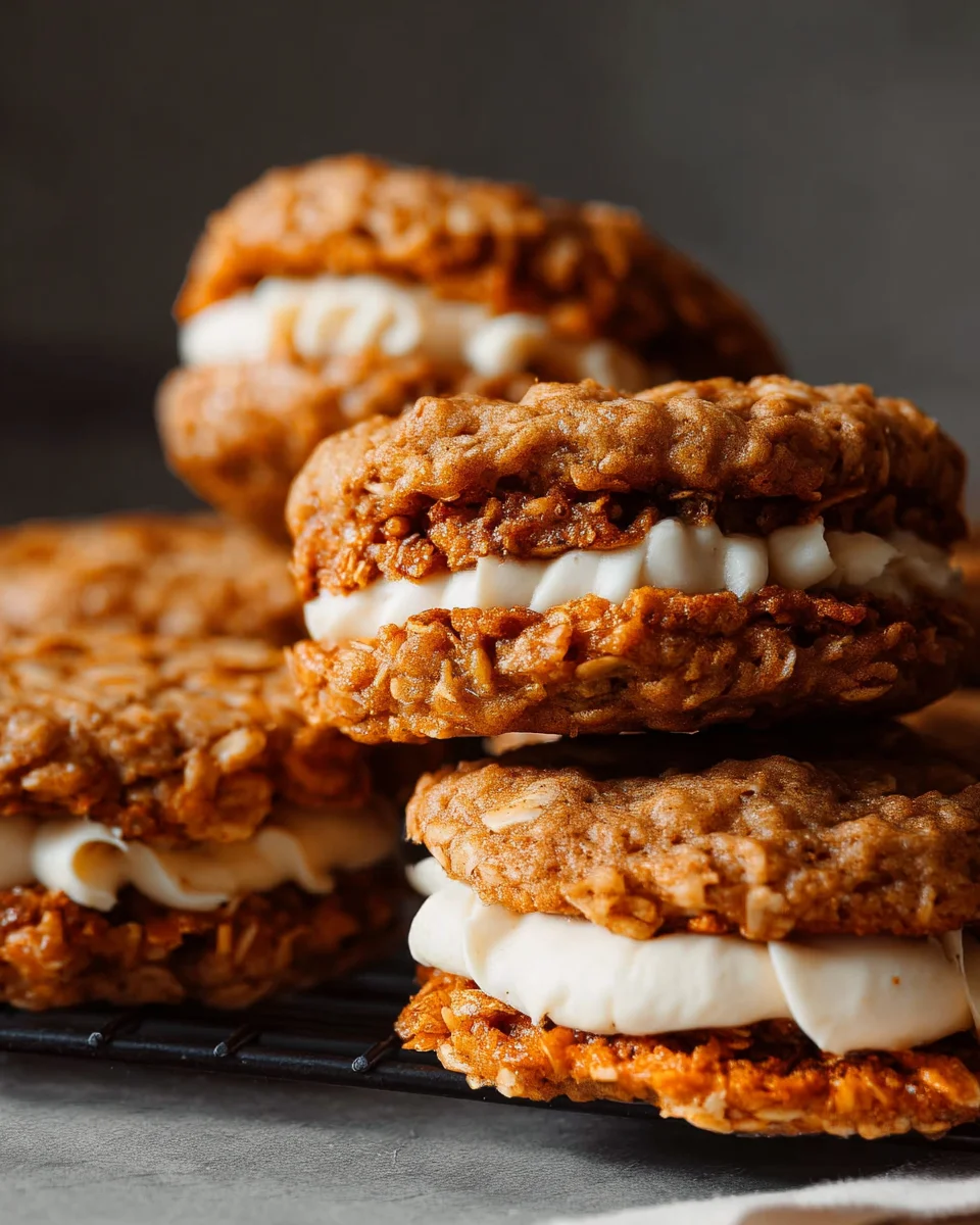 Pumpkin Oatmeal Cream Pies