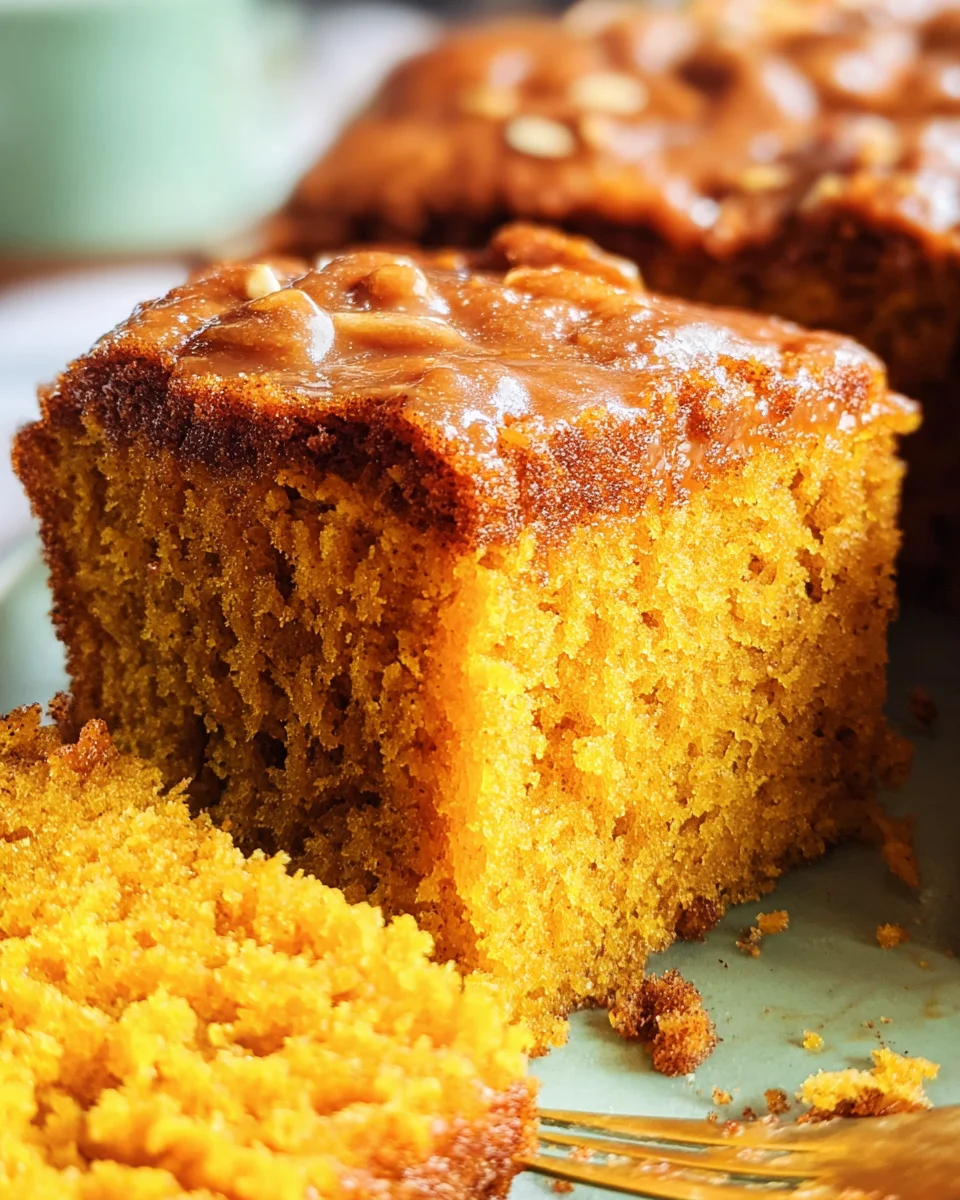 Pumpkin Snickerdoodle Snack Cake