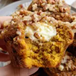 Pumpkin Spice Muffins with Cream Cheese Filling
