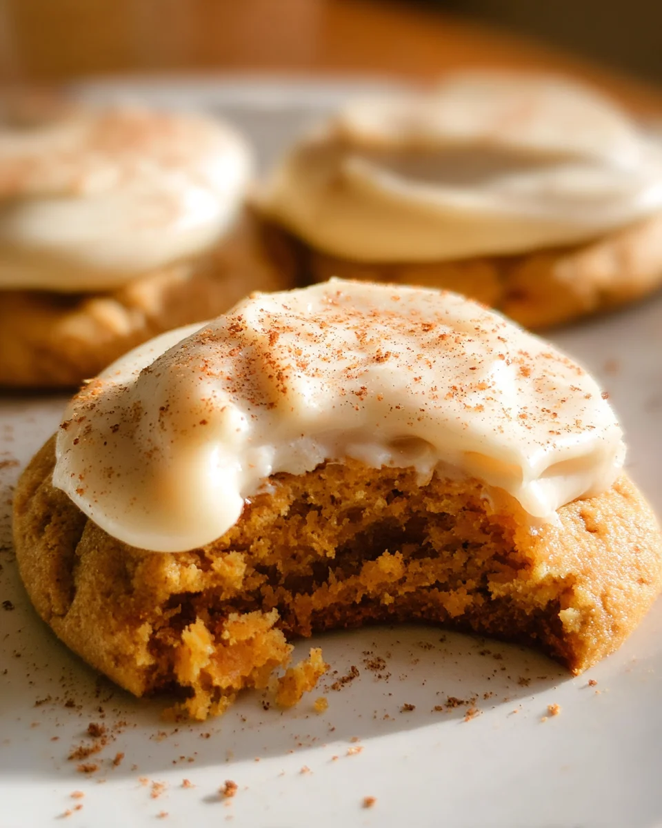 Pumpkin Spice Sugar Cookies with Cream Cheese Frosting