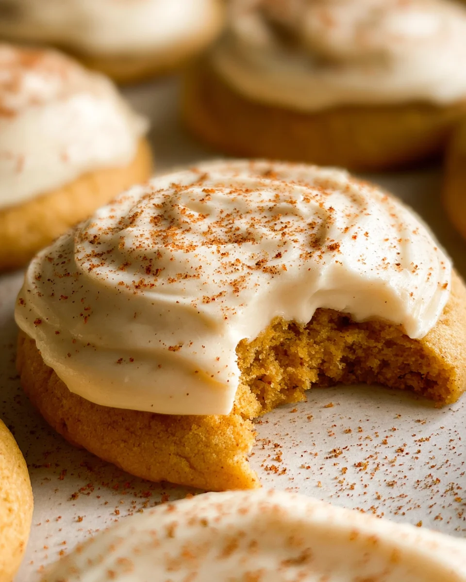 Pumpkin Spice Sugar Cookies with Cream Cheese Frosting 24 Pumpkin