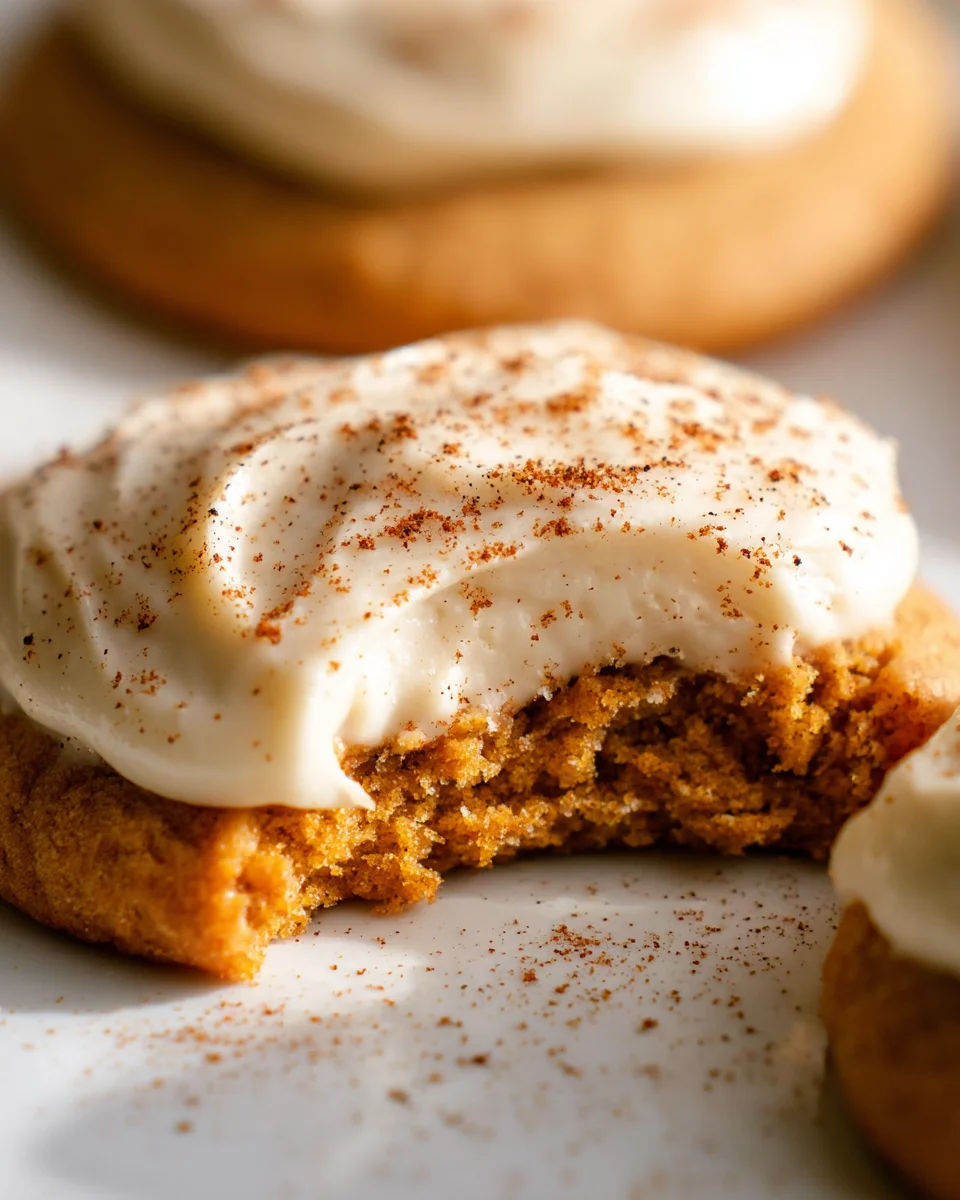 Pumpkin Spice Sugar Cookies with Cream Cheese Frosting 25 Pumpkin