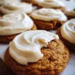 Pumpkin Sugar Cookies with Cream Cheese Frosting