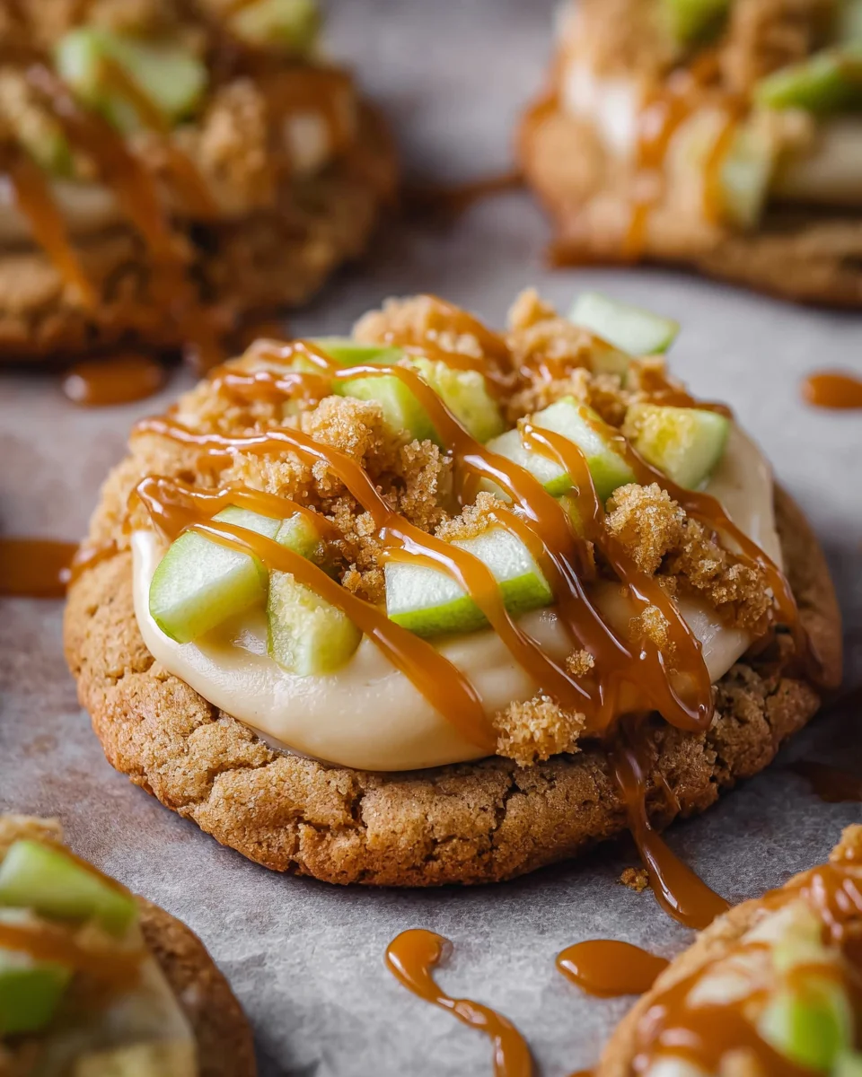 The Best Caramel Apple Cookies – Crumbl Copycat