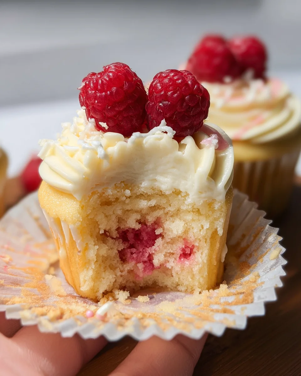 The Best White Chocolate Raspberry Cupcakes