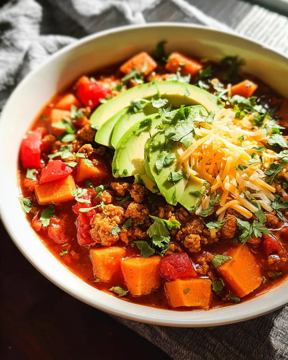 Turkey Sweet Potato Chili