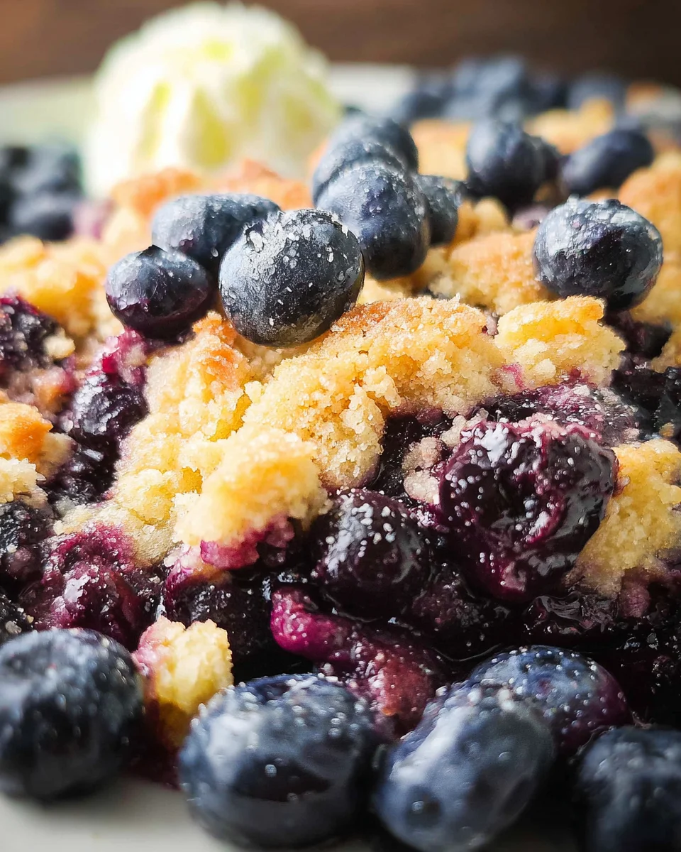 4 Ingredient Blueberry Cobbler 14 4