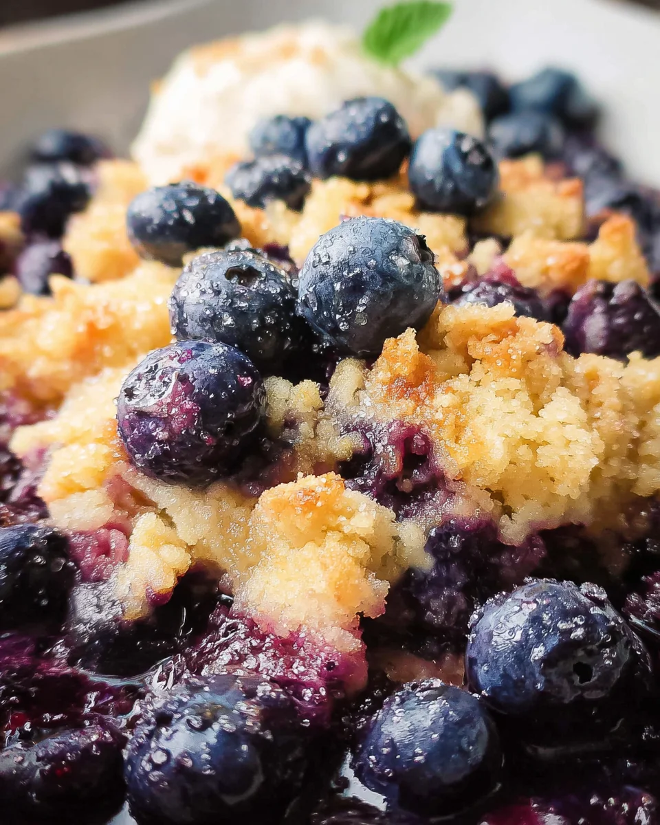 4 Ingredient Blueberry Cobbler 15 4