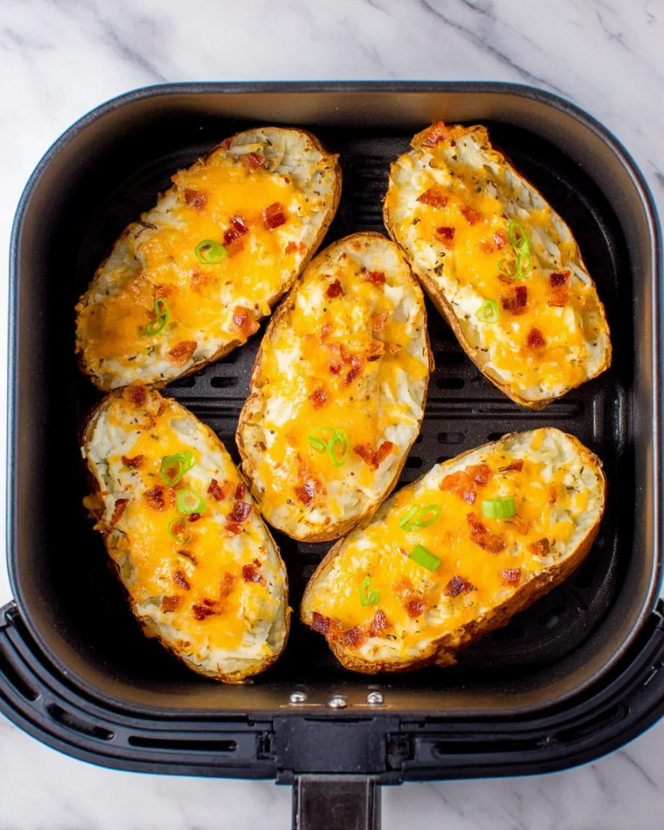 Air Fryer Twice Baked Potatoes