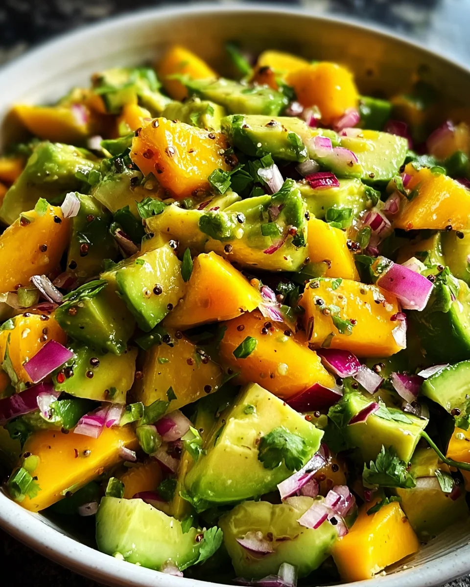 Avocado Mango Salad 18 Avocado
