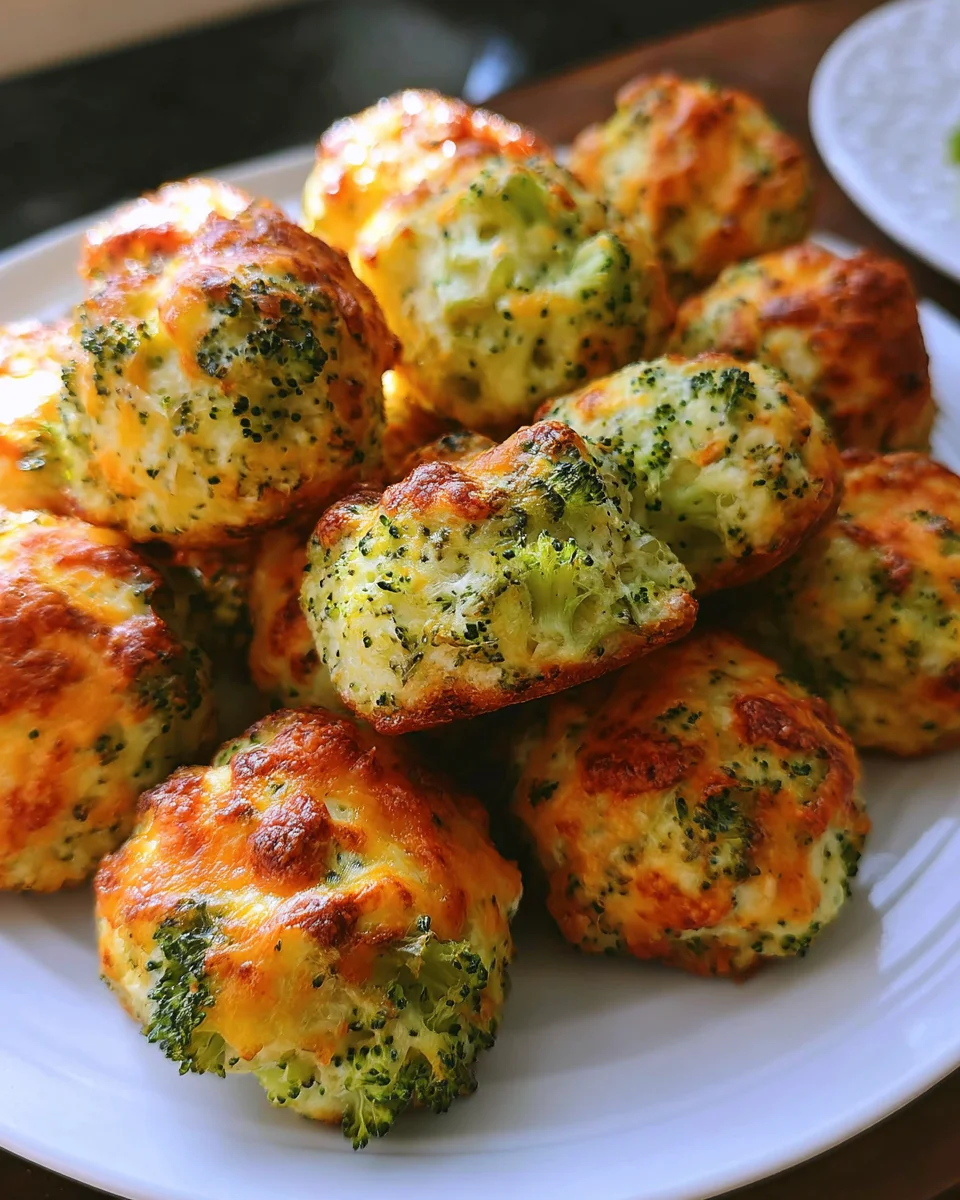 Baked Broccoli Cheese Balls 20 Baked