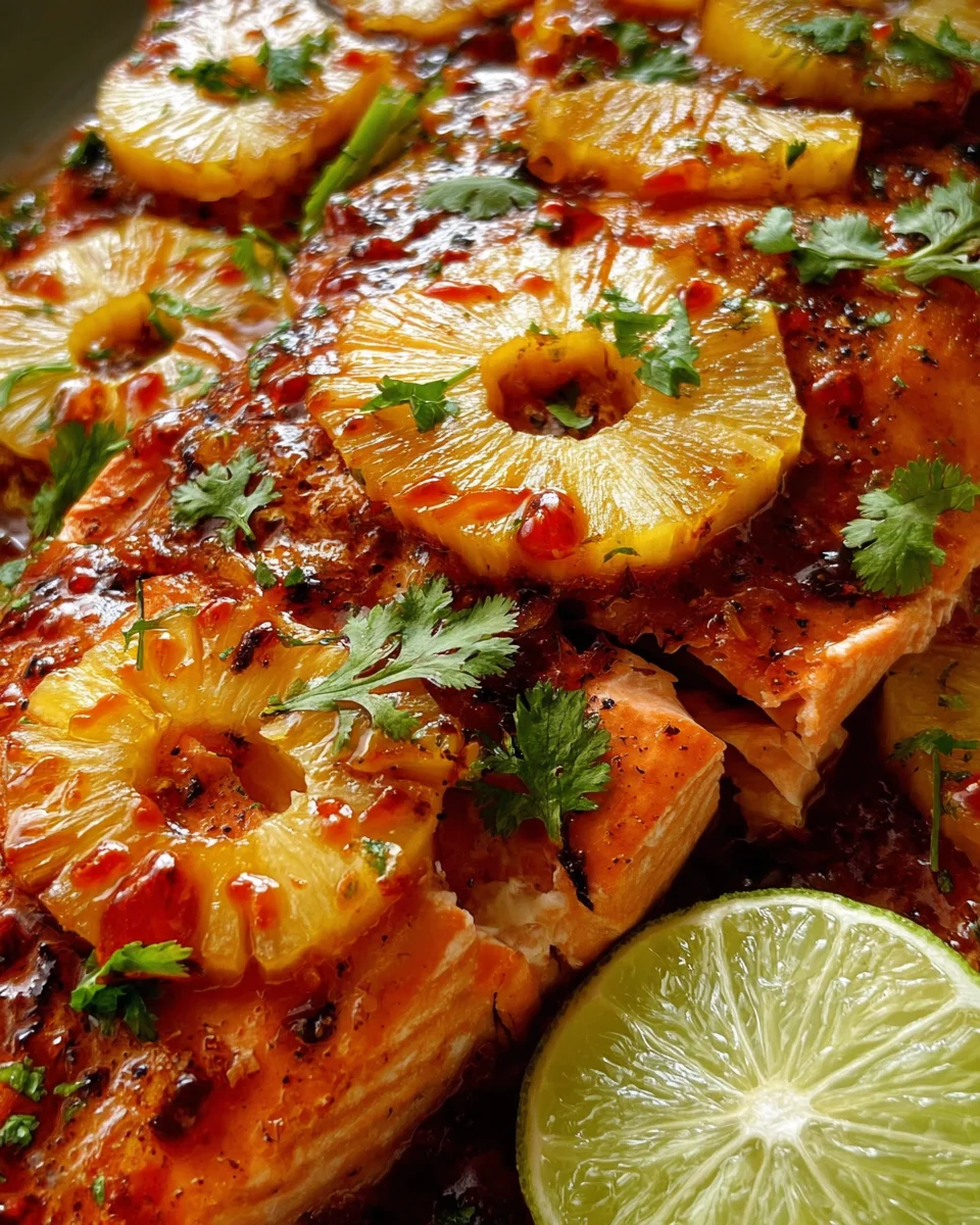 Baked Pineapple Salmon 19 Baked
