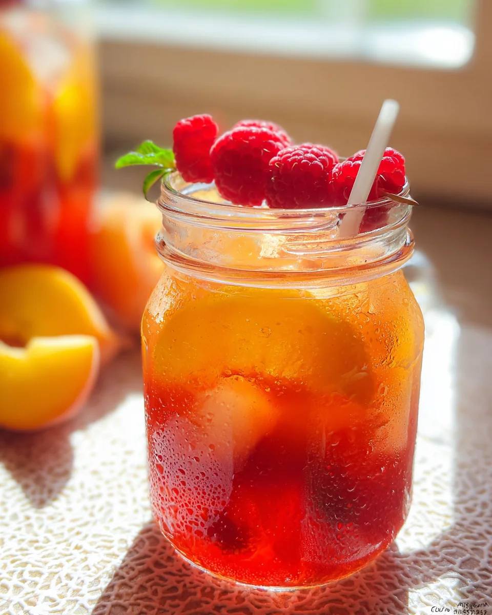 Bellini Peach Raspberry Iced Tea 14 Bellini