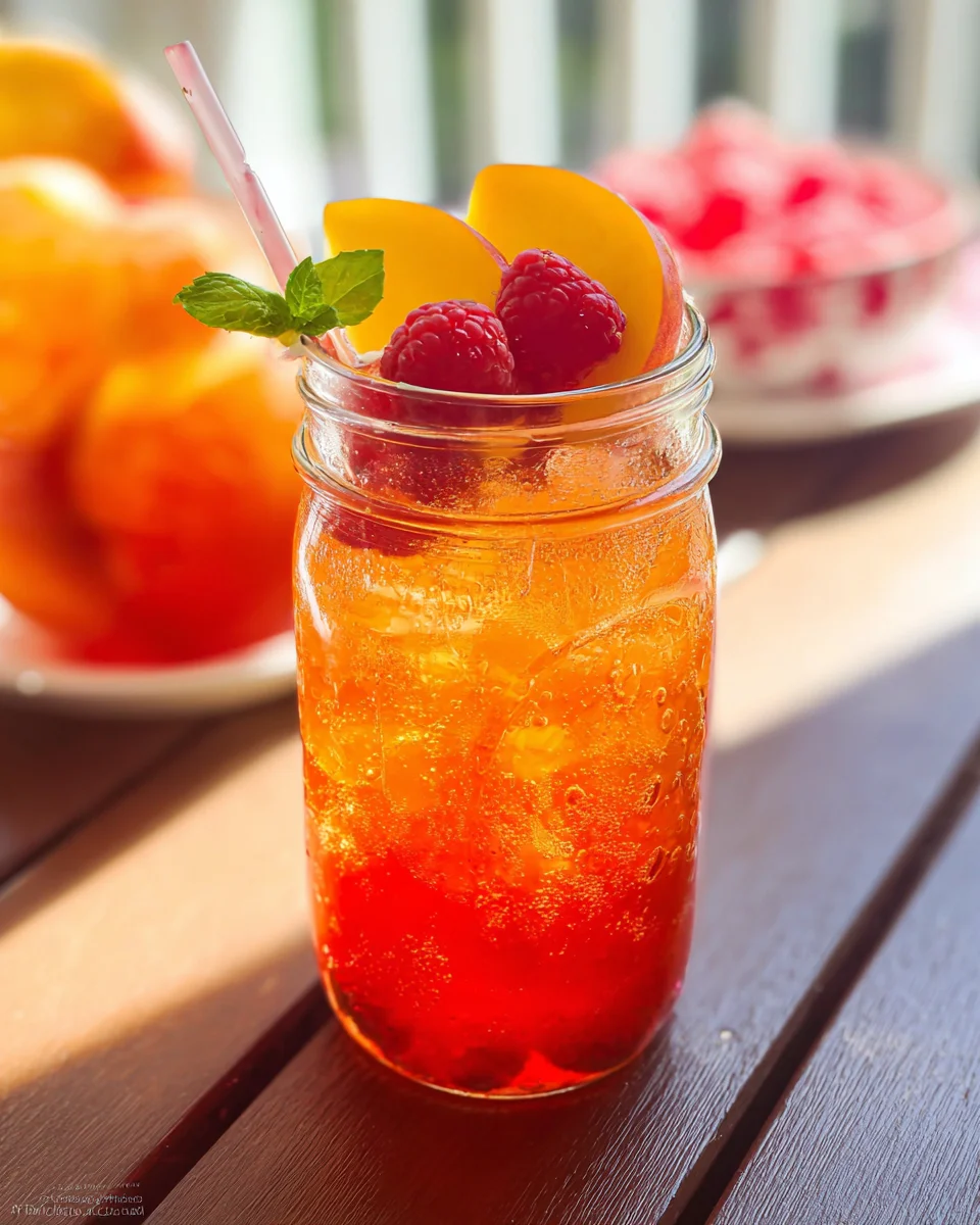 Bellini Peach Raspberry Iced Tea 15 Bellini