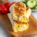 Cheesy Garlic Chicken Wraps