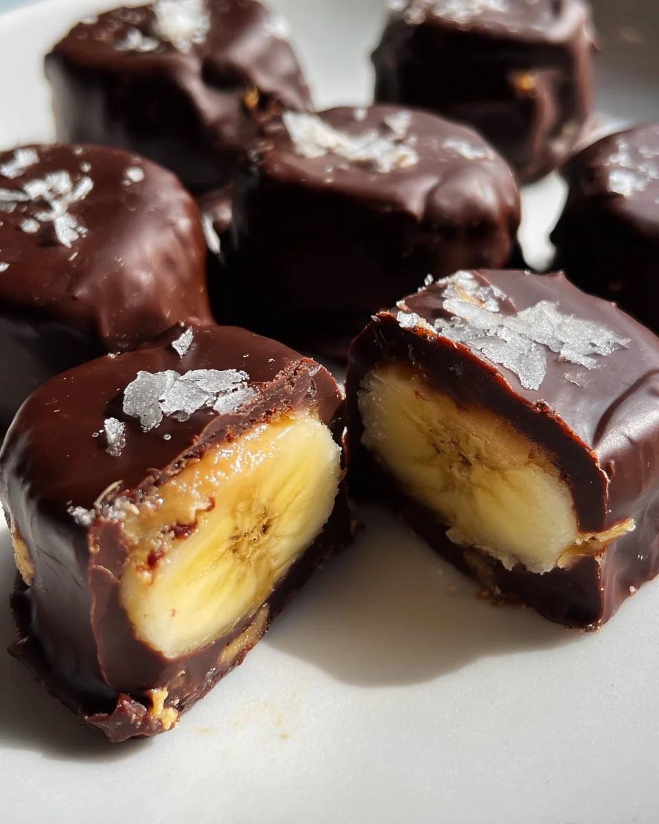 Chocolate Peanut Butter Banana Bites