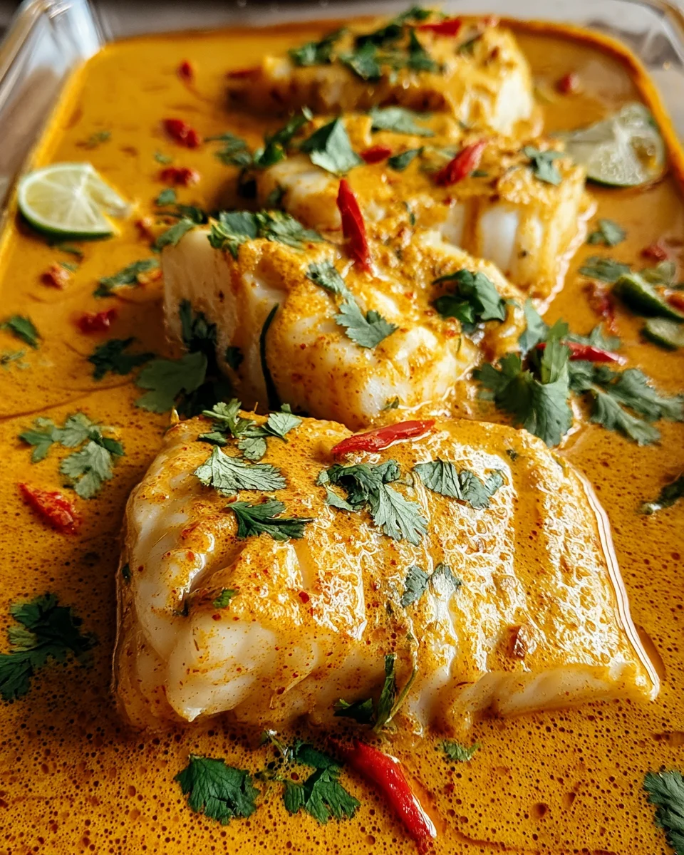 Coconut Curry Baked Cod