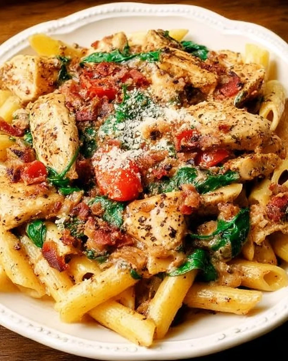 Creamy Chicken Pasta with Bacon