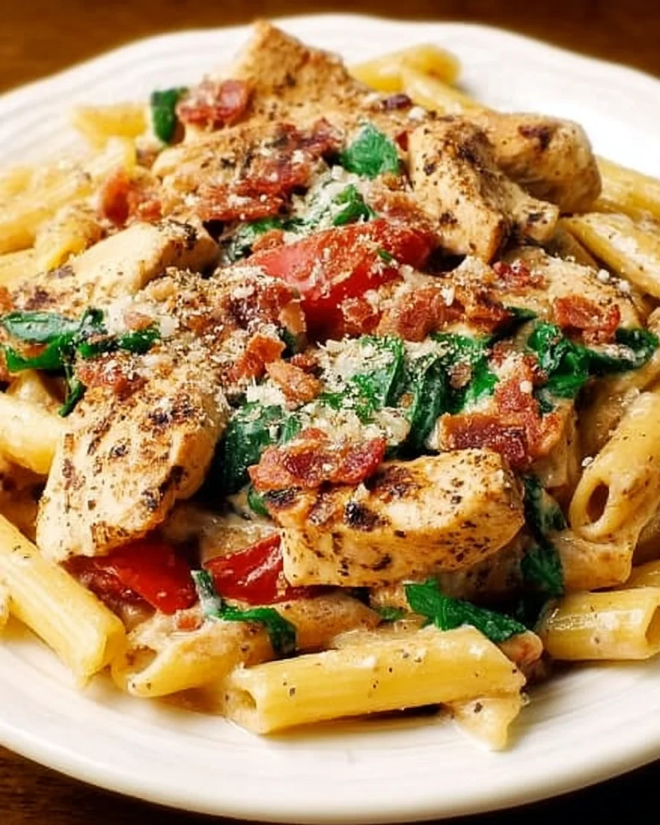 Creamy Chicken Pasta with Bacon 28 Creamy