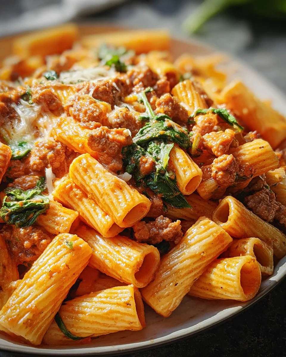 Creamy Sausage Rigatoni 21 Creamy