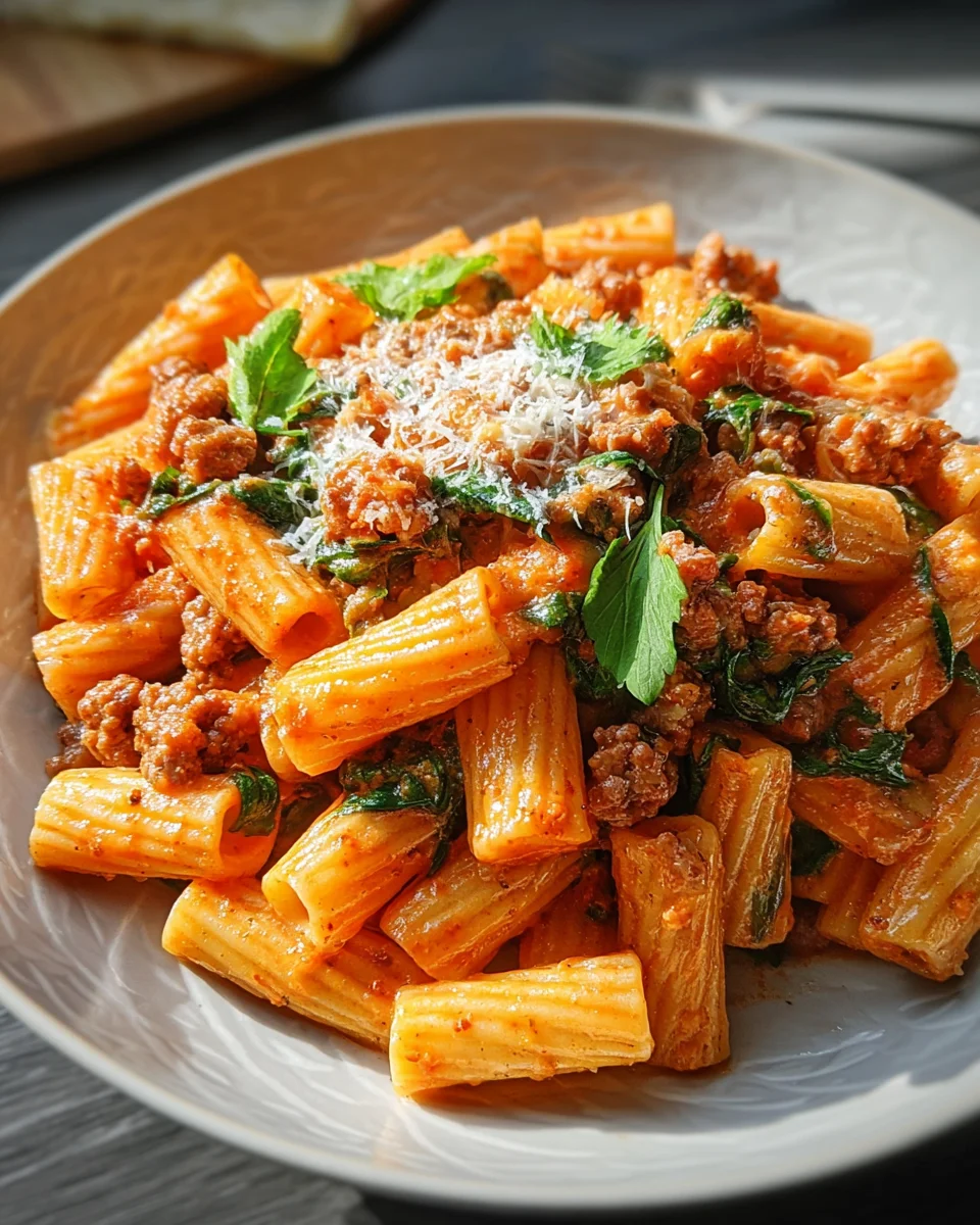 Creamy Sausage Rigatoni 22 Creamy